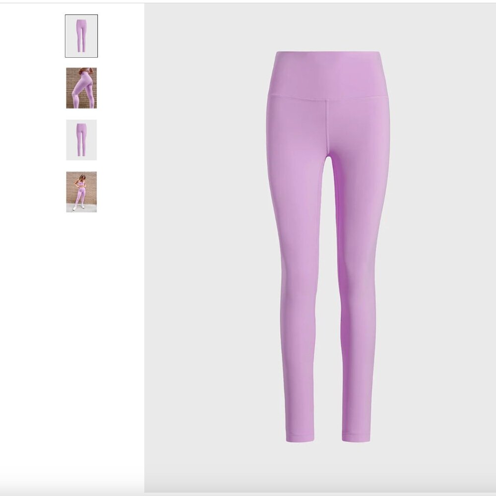 NWT lululemon x Barry’s Align HR pant 25” size 10 | vitapink | pink double lined - Picture 10 of 11